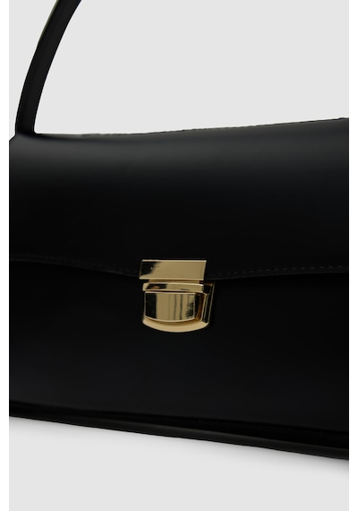 Shule Bags Lauren City Baget Çanta Siyah Siyah