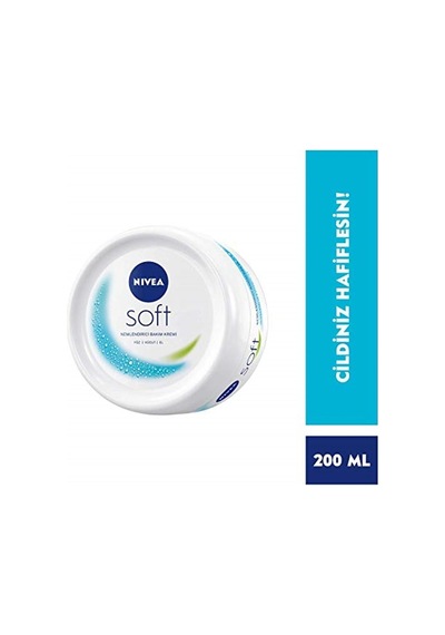 Soft Krem 200 Ml, Nemlendirici Bakım Kremi, Yüz, Vücut, El, Jojoba Yağı Ve E Vitamini Ile Cil
