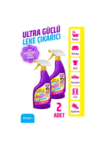 2'li Helke Süper Güç Etkili Leke Çıkarıcı Sprey 750ml