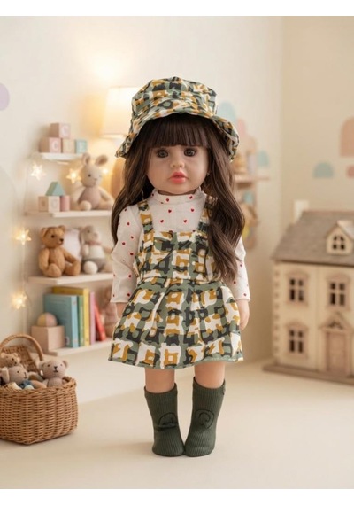 Emzikli Sevimli %100 Et Bebek - 50 Cm Konuşan Gerçekçi Oyun Arkadaşı İnteraktif Eğitici Oyuncak 69818200