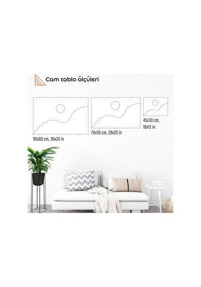 Rokoko Tarzı Boyamalı Cam Duvar Tablosu - Modern Sanat İle Dekoratif Duvar Süslemesi Ro5169955