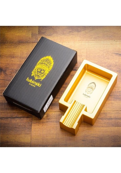 Lubinski Yeni Seri Metal Kare Tekli Puro Küllüğü - Gold Lb-822