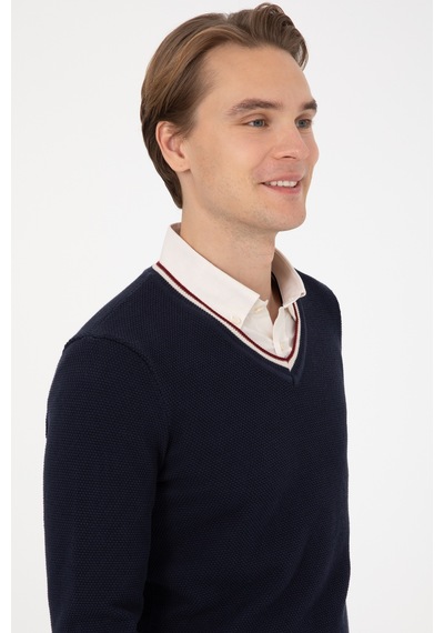 U.s. Polo Assn. Erkek Lacivert Kazak /triko 50308336-vr033 Lacıvert