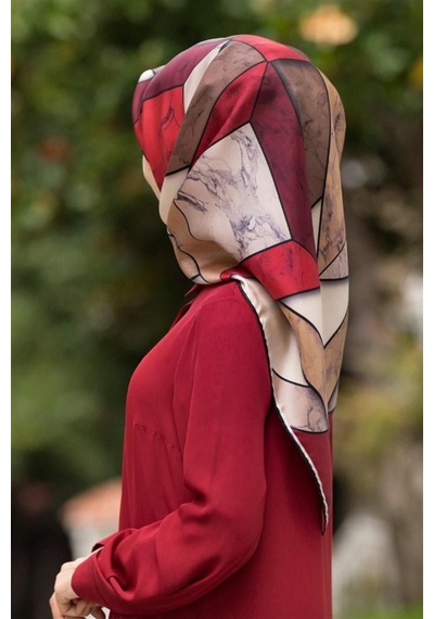 Vissona Twill İpek Eşarp - 17548 - 0018-0004 - Kadın