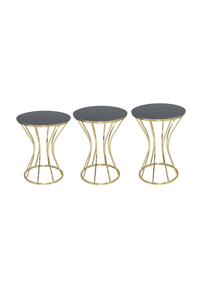 Brc Cadde Zigon Model Metal Çelik Gold Renk Kaplam Siyah Mermer T (401328224)