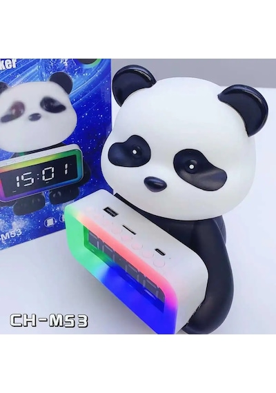 Ch-m53 Panda Tasarım Rgb Led Işıklı Kablosuz Bluetooth Hoparlör - Speaker