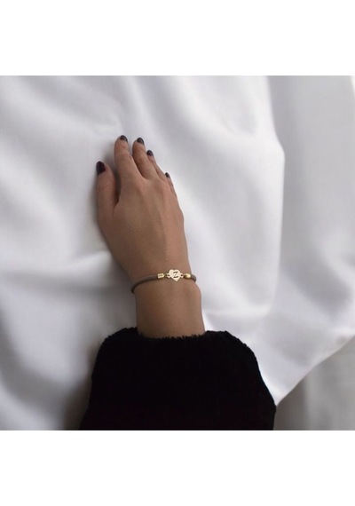 Archin Z Harfine Özel Kahverengi Örgülü 14 Ayar Altın Plakalı Kalp Figürlü Hediye Bileklik-347harf Altın Archin Z Harfine Özel Kahverengi Örgülü 14 Ayar Altın Plakalı Kalp Figürlü Hediye Bileklik-347harf Altın
