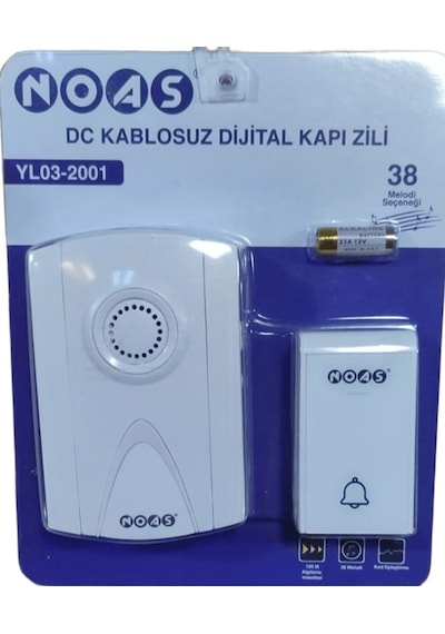 Noas Kablosuz Dijital Kapı Zili Yl03-2001