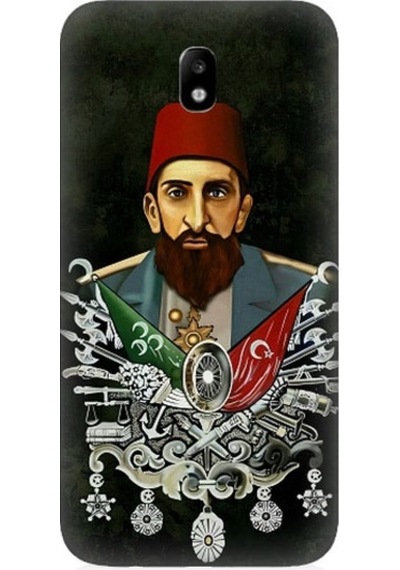 Samsung Galaxy J3 Pro Uyumlu Osmanlı 2. Abdülhamid Han Desenli Silikon Kılıf