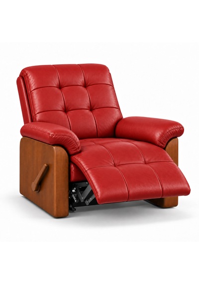 Smarto Relax Ceviz Ahşap Yan Panelli Gerçek Deri Manuel Mekanizmalı Yatar Ayak Uzatmalı Ergonomik Tv Koltuğu Baba Koltuğu Kırmızı Smarto Relax Ceviz Ahşap Yan Panelli Gerçek Deri Manuel Mekanizmalı Yatar Ayak Uzatmalı Ergonomik Tv Koltuğu Baba Koltuğu Kırmızı