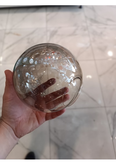 Füme Rengi 15 Cm Glop Fanus Avize Camı Füme