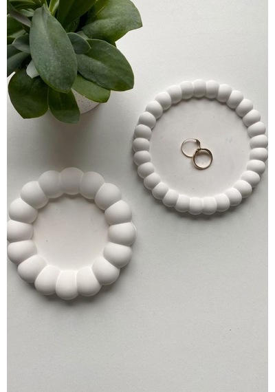 Bernami Mumluk Şamdanpinterest Bubble 2 Li Dekoratif Beton Tabak Takı Tabağı Veya Bardak Altlığı Diğer