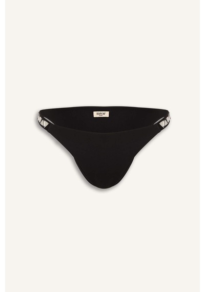 Defacto Lilyrose X Defacto Regular Fıt Bikini Altı H9444ax26hsbk81 Siyah-bk81