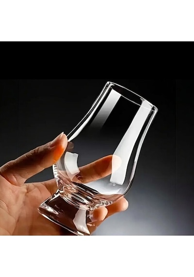 2'li Kristal Cam Viski Tadım Bardağı Seti - Glencairn Tarzı Premium Degüstasyon Kadehi Şeffaf