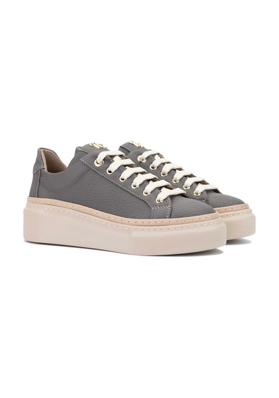 Tamer Tanca Kadın Hakiki Deri Koyu Gri Sneakers & Spor Ayakkabı 937 5022-09 Bn Ayk Y23 K.grı Fltr Koyu Gri