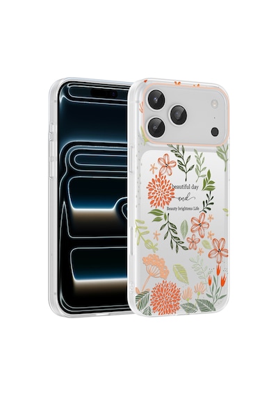 Apple iPhone Uyumlu 17 Pro Max Kılıf Kamera Korumalı Desenli Zore Klip Kapak - Beautiful -