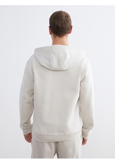 Lcw Vision Bej Uzun Kollu Erkek Hoodie