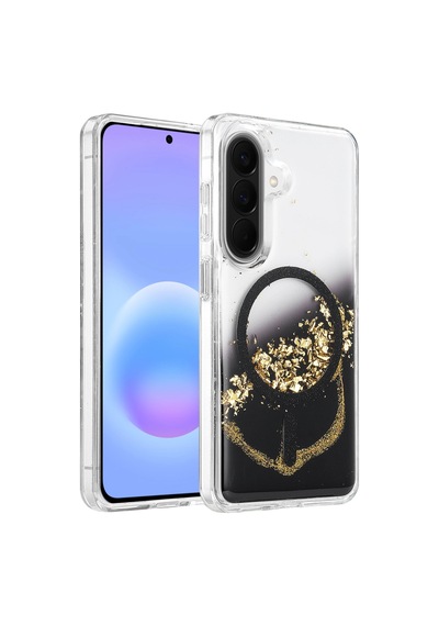 Onegif Samsung Galaxy A37 5g Lotus Simli Magsafe Kapak - Siyah - Siyah