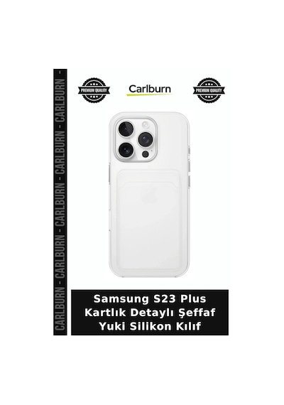 Samsung S23 Plus Kartlık Detaylı Şeffaf Yuki Silikon Kılıf Telefon Koruyucu çok renkli