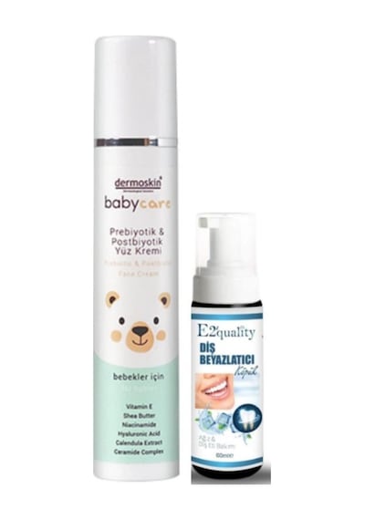 Dermoskin Babycare Prebiyotik Ve Postbiyotik Yüz Kremi 50 Ml- Diş Beyazlatıcı Köpük Hediye
