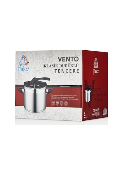 Vento Klasik 7 Lt Düdüklü Tencere Gri