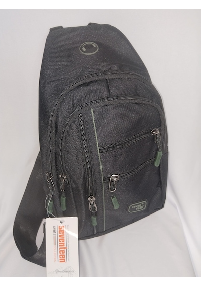 Seventeen 3473 Omuz Askılı Sırt/göğüs Çantası -body Bag Siyah - Yeşil