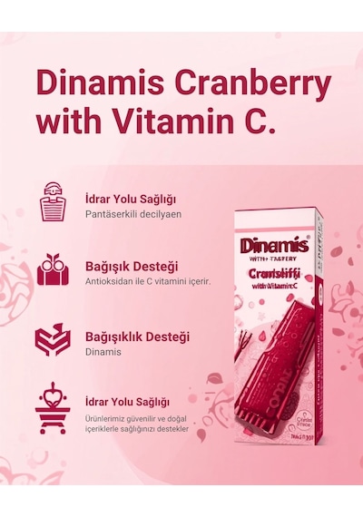 Dinamis Cranberry With Vit-c Takviye Edici Gıda 20 Saşe 868076308