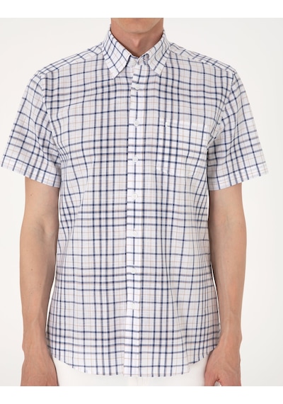 Pierre Cardin Erkek Lacivert Gömlek Kısa Kollu 50303387-vr033 Lacivert