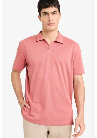 Defacto Regular Fit Polo Yaka Kısa Kollu Tişört F8477ax25aubr268 Bordo