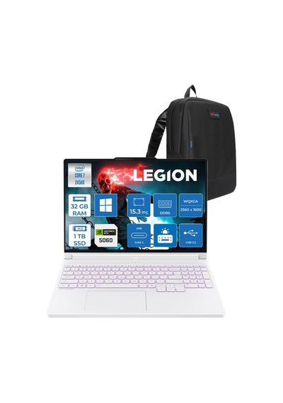 Lenovo Legion 5 15IAX11 83VK005NTRH13 Core 7 245HX 32 GB 1 TB SSD RTX5060 15.3" W11H Dizüstü Bilgisayar + Çanta