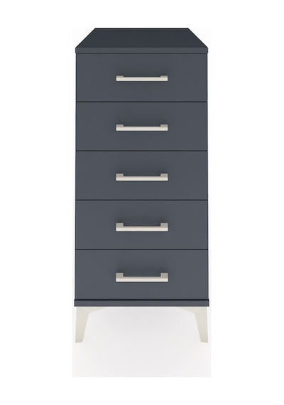 Kronos Komodin 5 Çekmeceli 44x59x96 Antrasit-antrasit Antrasit