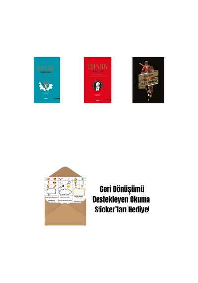 Tolstoy Bütün Eserleri 18 Ciltli + Tolstoy Bütün Eserleri 15 Ciltli + Hacı Murat + Okuma Sticker'ları