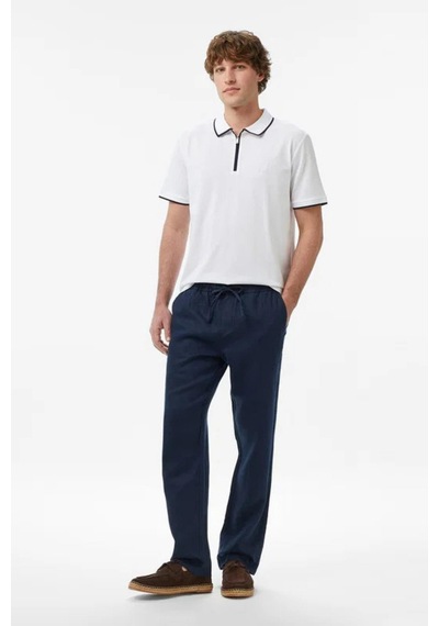 Nautica Erkek Beyaz Regular Fit Polo Yaka T-shirt-14587
