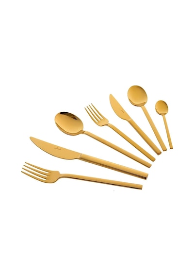 Jumbo 8100 Titanyum Gold 84 Parça 12 Kişilik Çatal Kaşık Bıçak Se