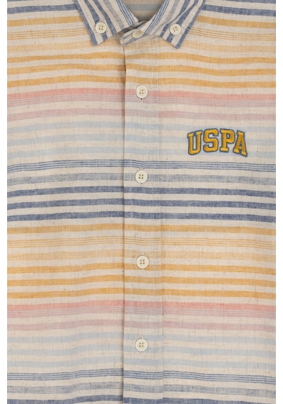 U.s. Polo Assn. Erkek Çocuk Bej Gömlek Desenli 50300617-vr011 Bej