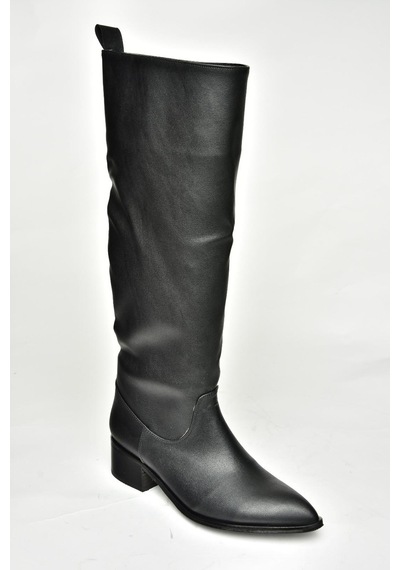 Fox Shoes T422587009 Siyah Klasik Kadın Çizme Siyah-Suni Deri Siyah Fox Shoes T422587009 Siyah Klasik Kadın Çizme Siyah-Suni Deri Siyah