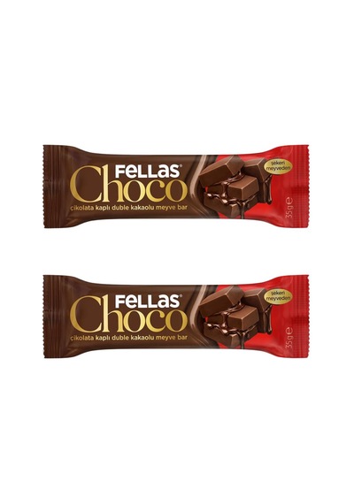 Çikolata Kaplı Meyve Bar Double Kakao 35gr X2