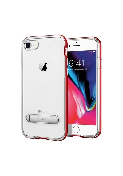 Buff Apple Uyumlu iPhone 8/7 Air Bumper Kılıf Red
