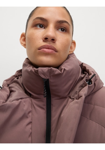 Marks & Spencer Stormwear Kapüşonlu Kısa Puffer Ceket Kahverengi