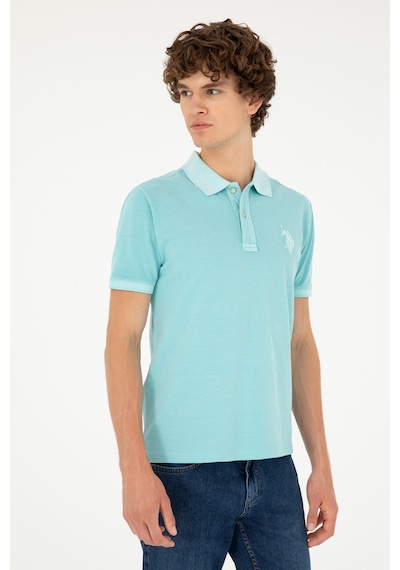 U.S. Polo Assn. Erkek Slim Fit Polo Yaka Mint Basic Tişört 50294207-VR090 U.S. Polo Assn. Erkek Slim Fit Polo Yaka Mint Basic Tişört 50294207-VR090