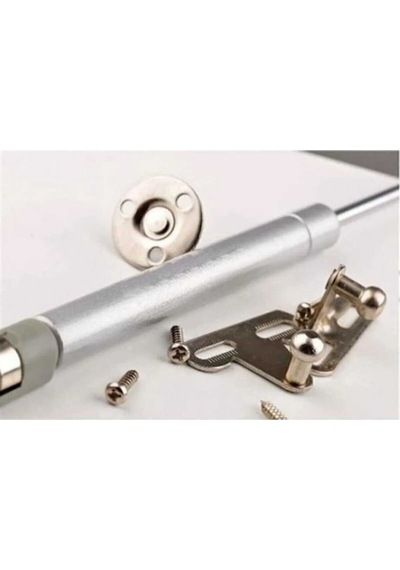 Dolap Kapak Pistonu Mutfak Dolabı Kapağı Gazlı Amortisörlü Piston 100n/27 Cm Metal Gri Tr Diğer