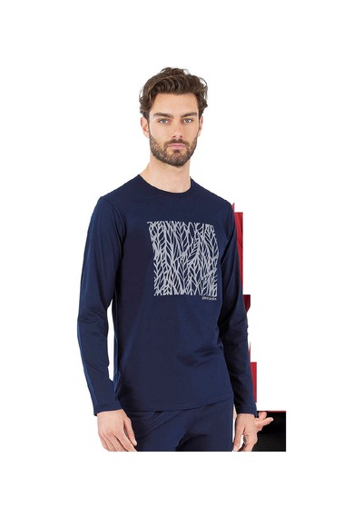 Pierre Cardin Erkek Uzun Kollu Pijama Takımı 6066 Lacivert
