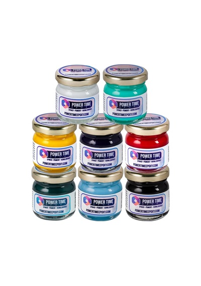 8'li Opak & Transparan Sıvı Pigment Boya Seti / Epoksi Için