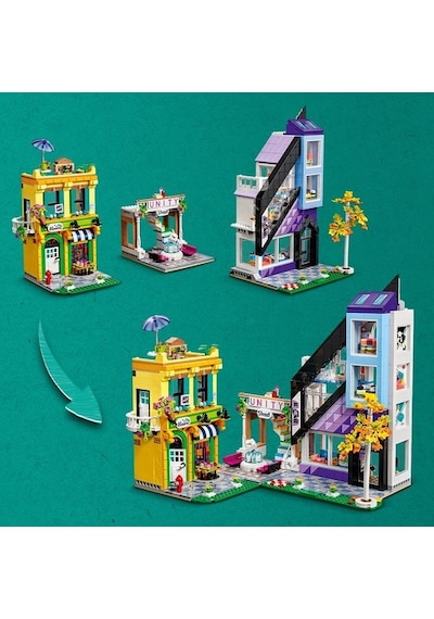 LEGO Friends 41732 Şehir Merkezi Çiçek ve Tasarım Dükkanları 2010 Parça