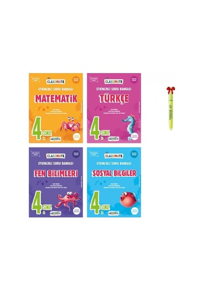 4.Sınıf Classmate Matematik Türkçe Fen Bilimleri Ve Sosyal Bilgi