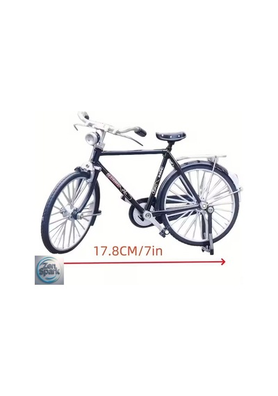 Vintage Yeşil Bisiklet Model Yapı Kiti, Gerçekçi Mini Replika, Yetişkinler İçin