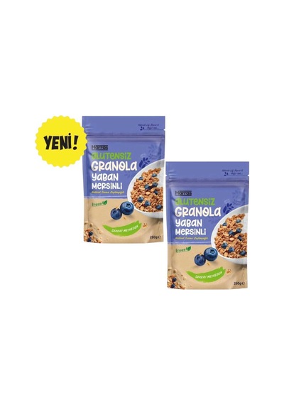 Yaban Mersinli Granola Glutensiz İlave Şekersiz 300 Gr 2 Adet Toplam 600 Gr