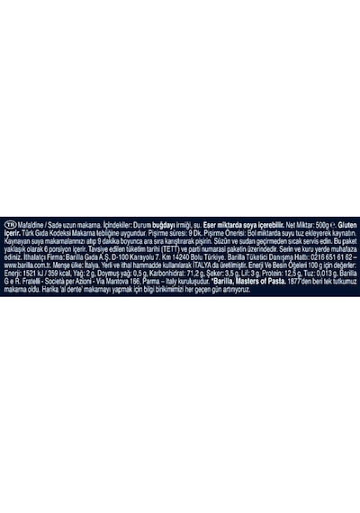 Barilla Mafaldine Napoletane Makarna 3 x 500 G