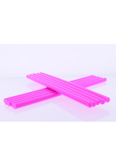 Winnboss Sıcak Silikon Mum Çubuk Pembe - Kalın 11x300mm 10 Lu Paket