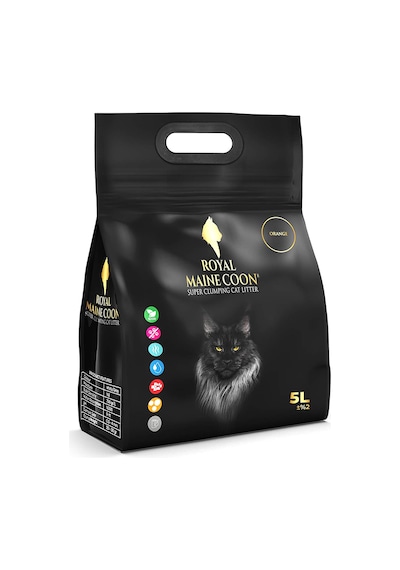 Royal Maine Coon Portakal Kokulu Perlit Kedi Kumu 5 L
